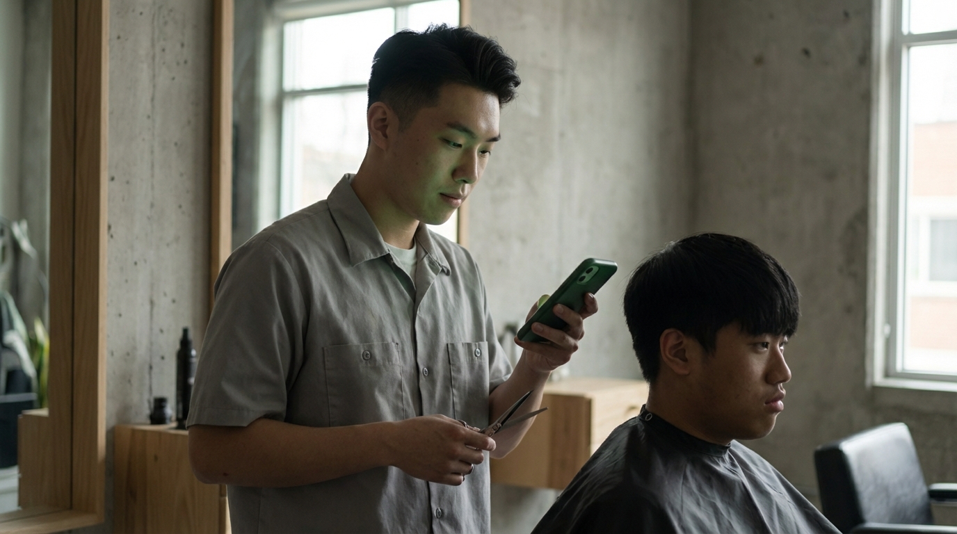 Bookings are confirmed quickly while barbers stay focused on in-chair service.